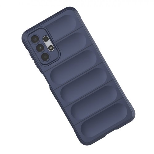Magic Shield flexibilný kryt pre Samsung Galaxy A13 5G s vystuženým dizajnom - tmavo modrý