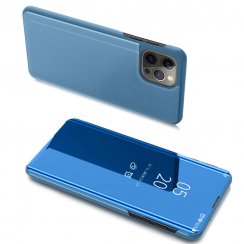 Obal na mobil iPhone 13 Pro Max Mobi Clear View modrý