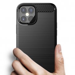 Kryt na mobil iPhone 12 Pro Max Mobi Carbon čierny