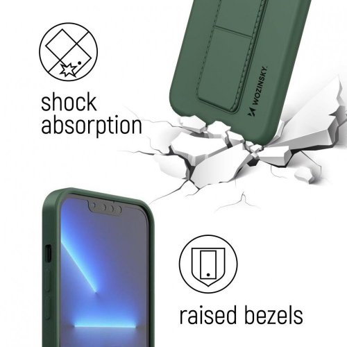 Kryt na mobil Samsung Galaxy S21+ 5G (S21 Plus 5G) Mobi Kickstand tmavo zelený