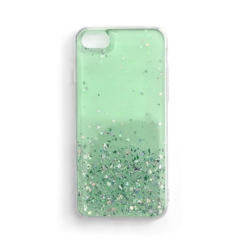 Kryt na mobil iPhone 12 Mini Mobi Star Glitter zelený