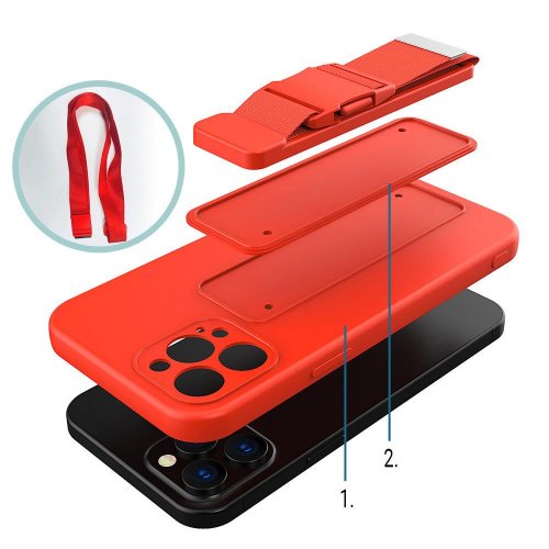 Kryt na mobil iPhone 13 Pro Max Mobi Rope červený