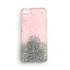 Kryt na mobil iPhone 13 Mini Mobi Star Glitter ružový