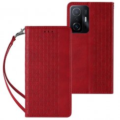 Magnetické puzdro s popruhom pre Samsung Galaxy A13 5G - červený