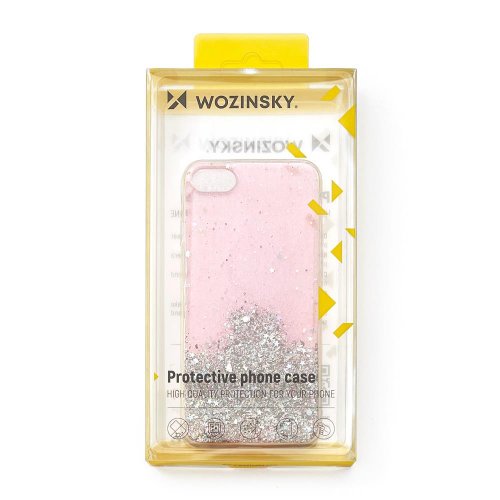 Kryt na mobil iPhone 12 / iPhone 12 Pro Mobi Star Glitter ružový