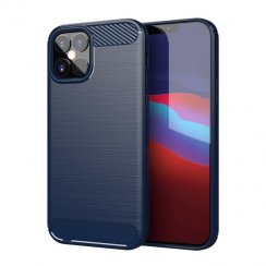Kryt na mobil iPhone 12 / iPhone 12 Pro Mobi Carbon modrý