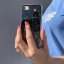 Kryt na mobil iPhone 12 Pro Max Mobi Star Glitter čierny