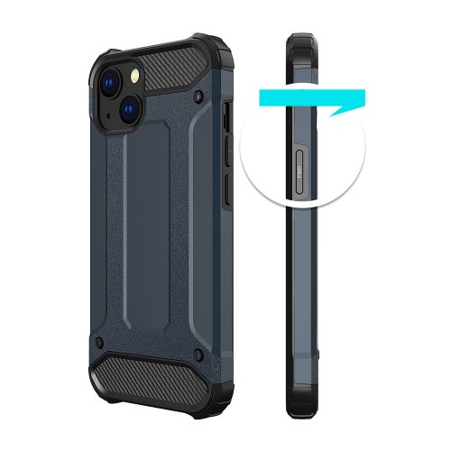 Kryt na mobil iPhone 13 Mini Mobi Hybrid modrý
