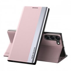 Sleep Case Pro kryt pre Samsung Galaxy S23 Ultra s flip stojanom - ružový