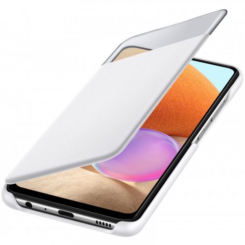 Obal na mobil Samsung Galaxy A32 4G Samsung Smart View Wallet biely