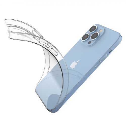 Gelový kryt Ultra Clear 0,5 mm pre iPhone 14 Pro Max - priehľadný