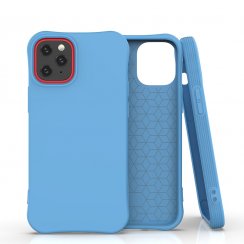 Kryt na mobil iPhone 12 / iPhone 12 Pro Mobi Soft Color modrý