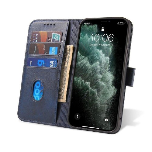 Obal na mobil Samsung Galaxy A02s EU Mobi Magnet Elegante modrý