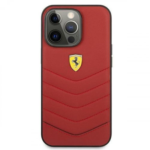 Kryt na mobil iPhone 13 Pro Max Ferrari Off Track Quilted červený