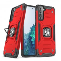 Kryt na mobil Samsung Galaxy S22 5G Mobi Ring červený