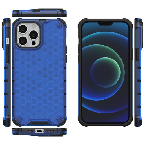 Kryt na mobil iPhone 13 Pro Max Mobi Honeycomb modrý