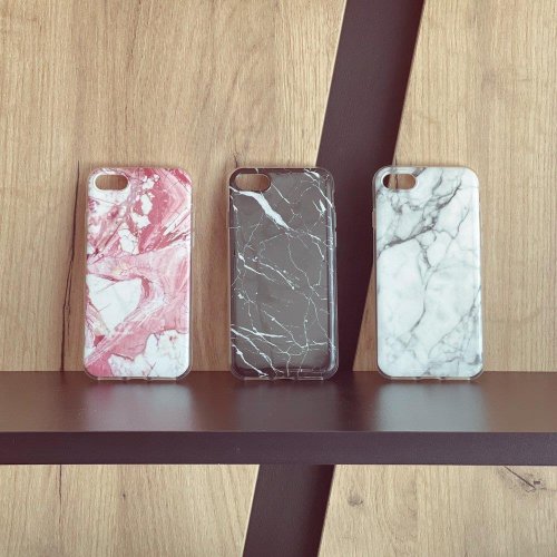 Kryt na mobil iPhone 13 Pro Mobi Marble biely