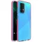 Kryt na mobil Samsung Galaxy A52 5G / A52 4G / A52s 5G Mobi Spring s gélovým povrchom, odolný, transparentný s tmavo ružovým rámom