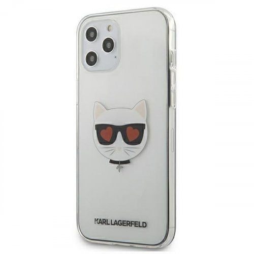 Kryt na mobil iPhone 12 Pro Max Karl Lagerfeld Transparent Choupette transparentný