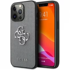 Kryt na mobil iPhone 13 / iPhone 13 Pro Guess Metal Logo sivý