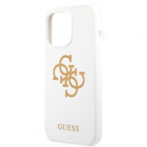 Kryt na mobil iPhone 13 / iPhone 13 Pro Guess 4G Logo biely