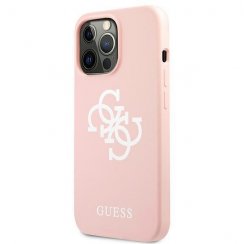 Kryt na mobil iPhone 13 / iPhone 13 Pro Guess 4G Logo ružový