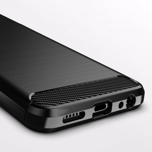Flexibilný gélový kryt Carbon pre Samsung Galaxy A22 5G - čierny