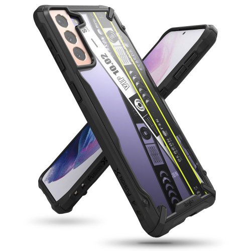 Kryt na mobil Samsung Galaxy S21+ 5G (S21 Plus 5G) Ringke Fusion X čierny (Ticket band)