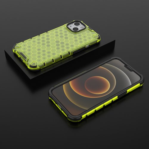 Kryt na mobil iPhone 13 Mobi Honeycomb zelený