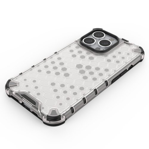 Kryt na mobil iPhone 13 Pro Mobi Honeycomb transparentný
