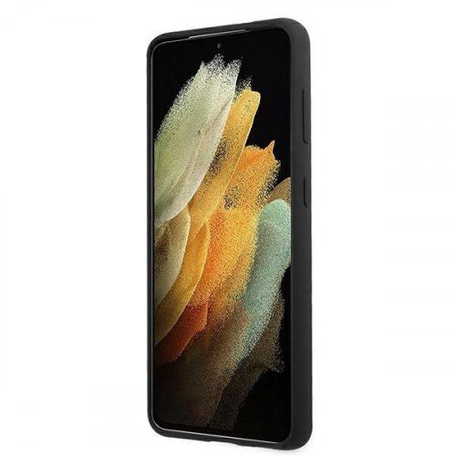 Kryt na mobil Samsung Galaxy S21+ 5G (S21 Plus 5G) BMW Silicone M Collection čierny