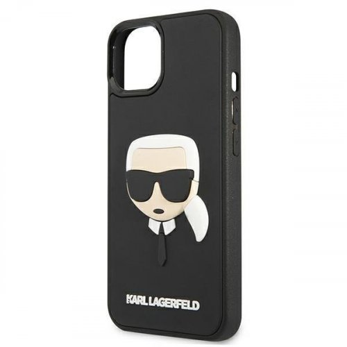 Kryt na mobil iPhone 13 Mini Karl Lagerfeld 3D Rubber Karl's Head čierny