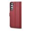 Kryt na mobil Samsung Galaxy S22 5G iCarer Haitang Leather červený
