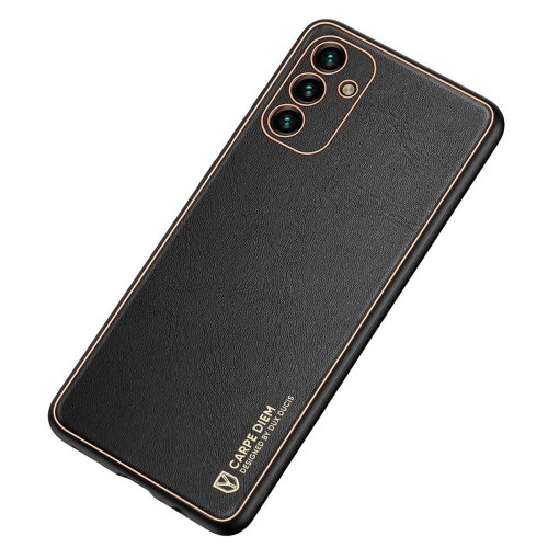 Dux Ducis Yolo elegantný kryt z ekologickej kože pre Samsung Galaxy A13 5G - čierny