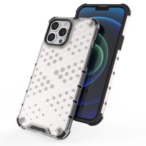 Kryt na mobil iPhone 13 Pro Max Mobi Honeycomb transparentný