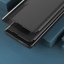 Kryt s pohľadovým oknom a stojanom pre Samsung Galaxy S23 Ultra z ekologickej kože s preklopením - čierny