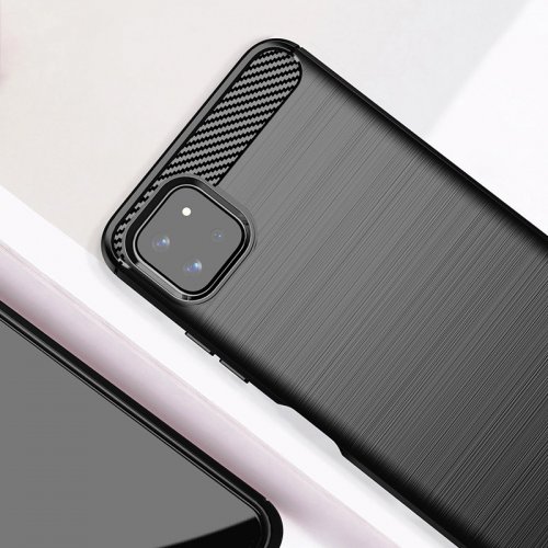 Flexibilný gélový kryt Carbon pre Samsung Galaxy A22 5G - čierny