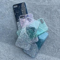 Kryt na mobil Samsung Galaxy S21 Ultra 5G Mobi Star Glitter transparentný