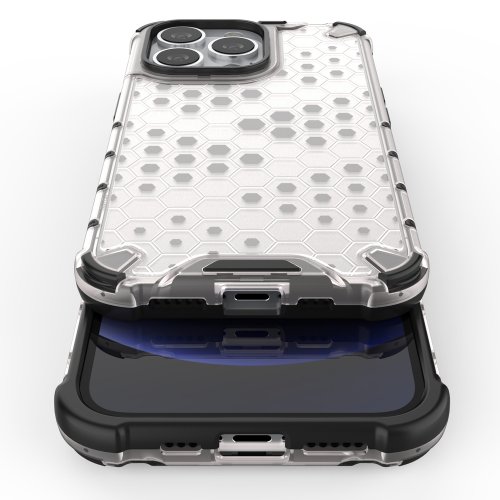Kryt na mobil iPhone 13 Pro Mobi Honeycomb čierny