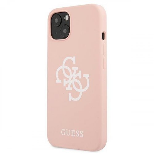 Kryt na mobil iPhone 13 Guess 4G Logo ružový