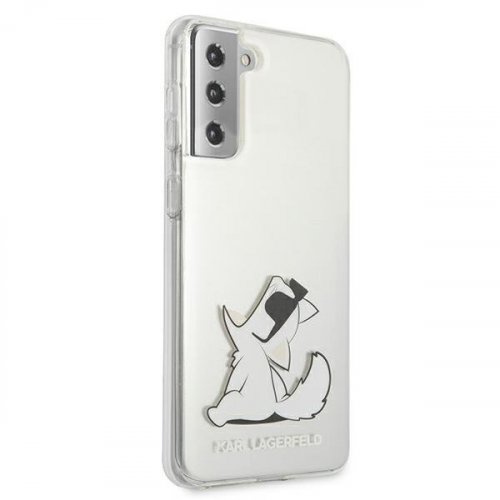 Kryt na mobil Samsung Galaxy S21+ 5G (S21 Plus 5G) Karl Lagerfeld Choupette Fun transparentný