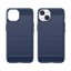 Flexibilný gélový kryt Carbon pre iPhone 14 - modrý