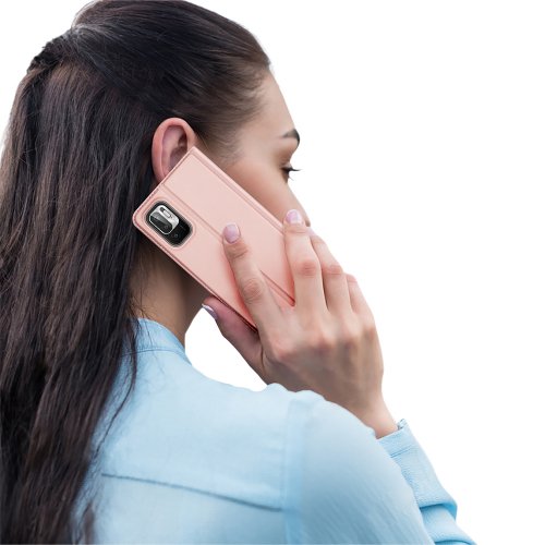 Obal na mobil Xiaomi Redmi Note 10 5G / Poco M3 Pro Dux Ducis Skin Pro ružový
