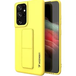 Kryt na mobil Samsung Galaxy S21 Ultra 5G Mobi Kickstand žltý