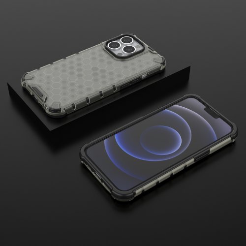 Kryt na mobil iPhone 13 Pro Mobi Honeycomb čierny