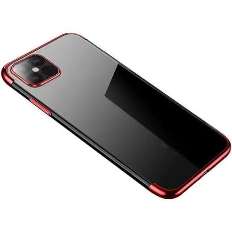 Kryt na mobil iPhone 12 / iPhone 12 Pro Mobi Color gélový, červený