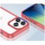 Kryt Outer Space pre iPhone 14 Pro Max s flexibilným rámečkom - červený
