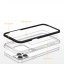 Kryt 3v1 pre Samsung Galaxy Z Flip 4 priehľadný silikónový kryt - čierny