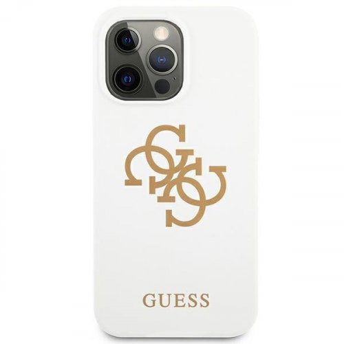 Kryt na mobil iPhone 13 / iPhone 13 Pro Guess 4G Logo biely