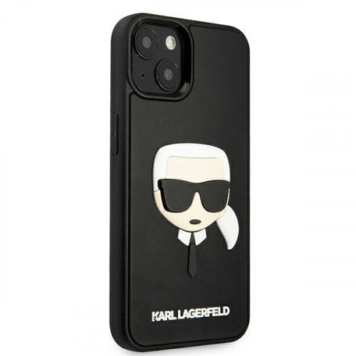Kryt na mobil iPhone 13 Mini Karl Lagerfeld 3D Rubber Karl's Head čierny